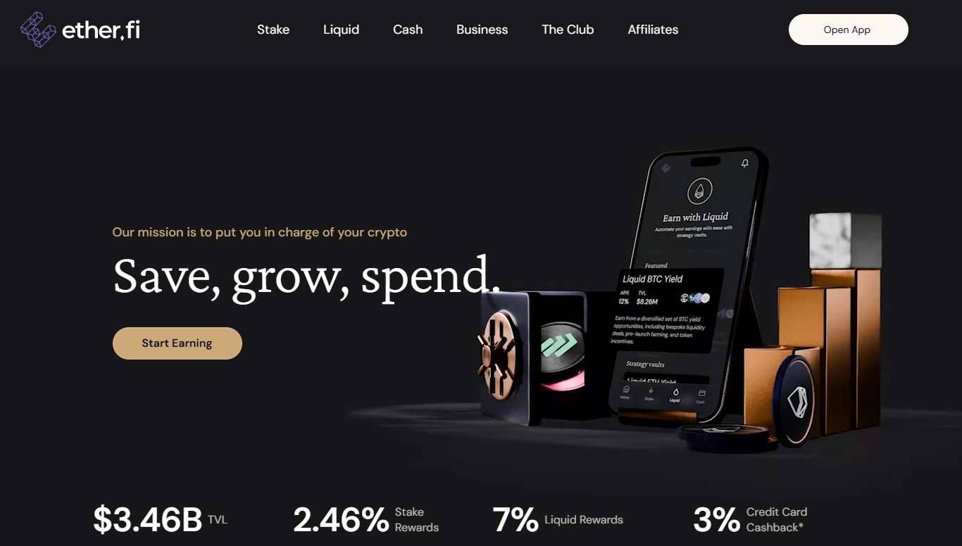 Carte ether.fi Cash
