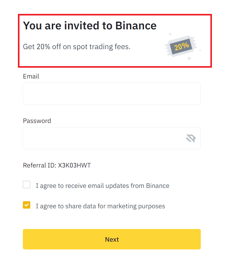 ID de parrainage Binance Futures